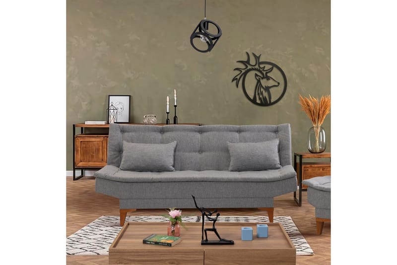 Hunterville Bäddsoffa 3-sits 106x189 - Grå - Möbler - Vardagsrum - Bäddsoffor