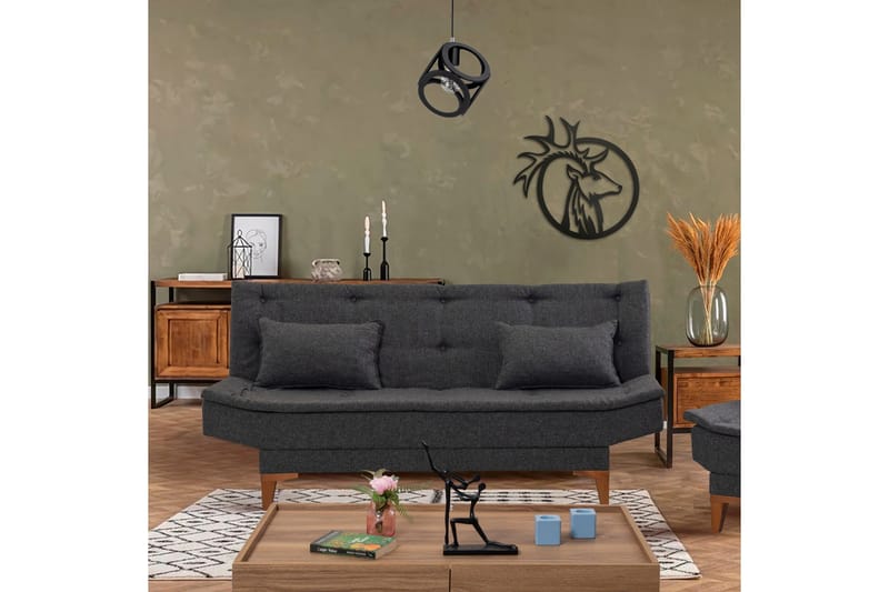 Hunterville Bäddsoffa 3-sits 106x192 - Antracit - Möbler - Vardagsrum - Bäddsoffor