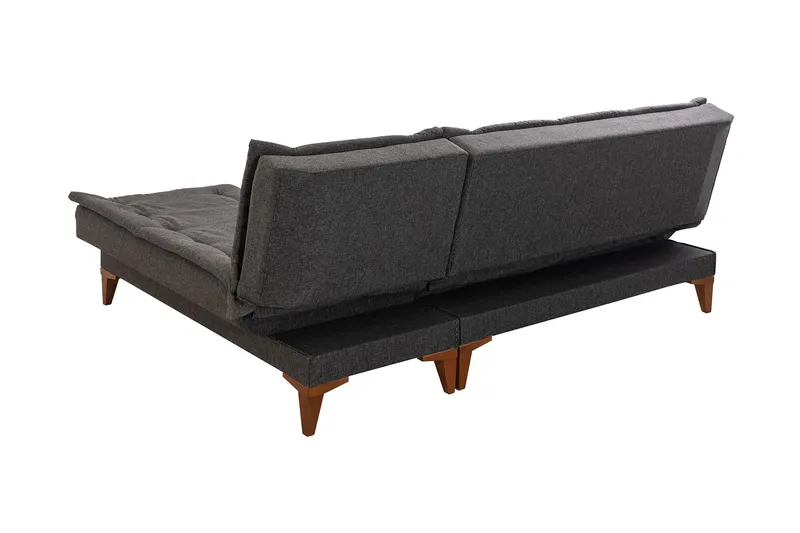 Hunterville Bäddsoffa m. Divan 4-sits 107x205 - Antracit - Möbler - Vardagsrum - Bäddsoffor