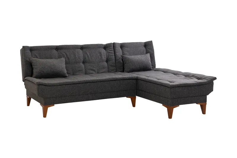 Hunterville Bäddsoffa m. Divan 4-sits 107x205 - Antracit - Möbler - Vardagsrum - Bäddsoffor