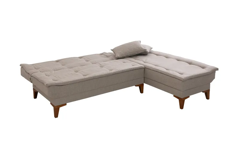 Hunterville Bäddsoffa m. Divan 4-sits 107x205 - Cream - Möbler - Vardagsrum - Bäddsoffor