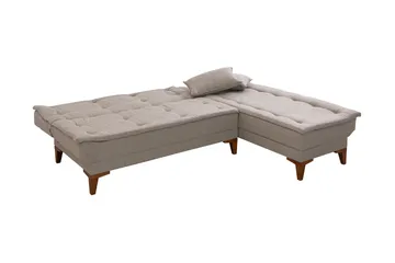 Hunterville Bäddsoffa m. Divan 4-sits 107x205 - Cream - Möbler - Vardagsrum - Bäddsoffor