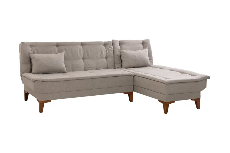 Hunterville Bäddsoffa m. Divan 4-sits 107x205 - Cream - Möbler - Vardagsrum - Bäddsoffor