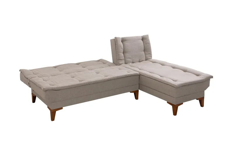Hunterville Bäddsoffa m. Divan 4-sits 107x205 - Cream - Möbler - Vardagsrum - Bäddsoffor