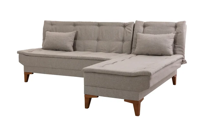 Hunterville Bäddsoffa m. Divan 4-sits 107x205 - Cream - Möbler - Vardagsrum - Bäddsoffor