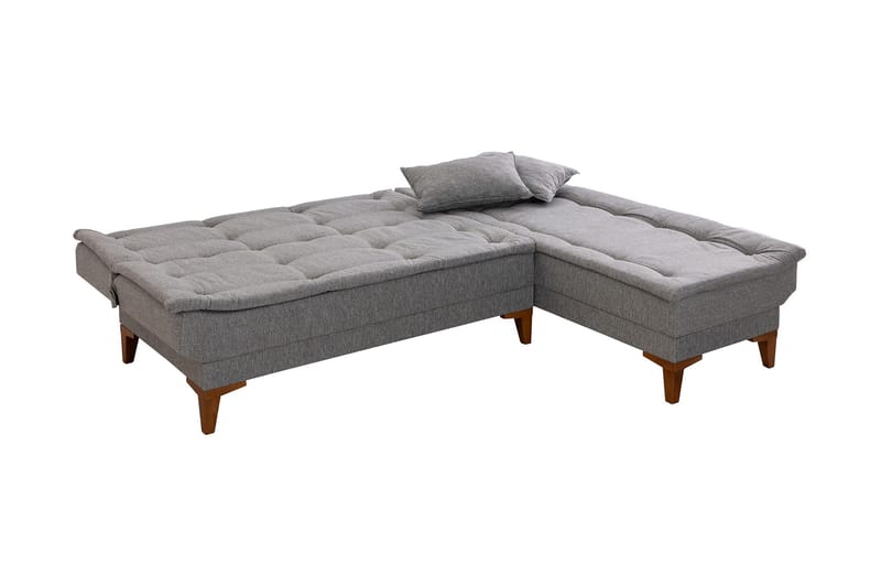 Hunterville Bäddsoffa m. Divan 4-sits 107x205 - Grå - Möbler - Vardagsrum - Bäddsoffor
