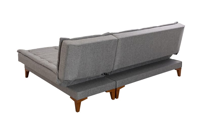 Hunterville Bäddsoffa m. Divan 4-sits 107x205 - Grå - Möbler - Vardagsrum - Bäddsoffor