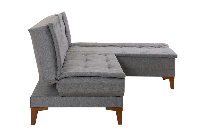 Hunterville Bäddsoffa m. Divan 4-sits 107x205 - Grå - Möbler - Vardagsrum - Bäddsoffor