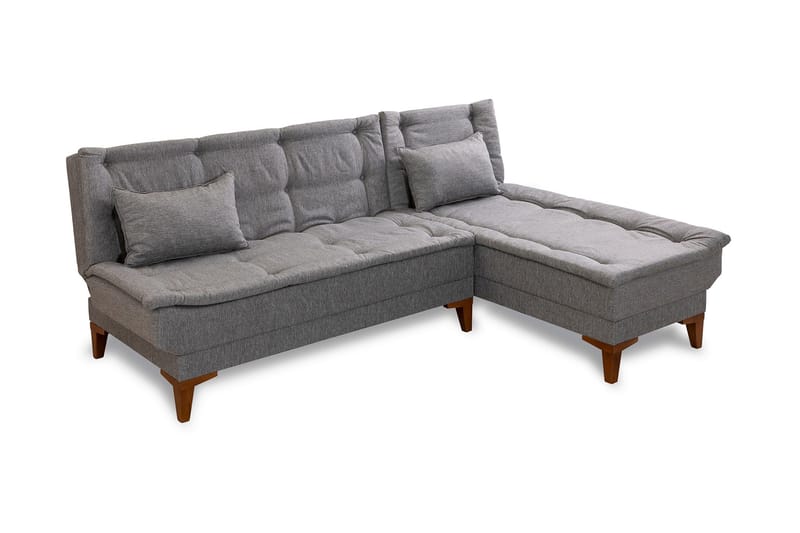 Hunterville Bäddsoffa m. Divan 4-sits 107x205 - Grå - Möbler - Vardagsrum - Bäddsoffor