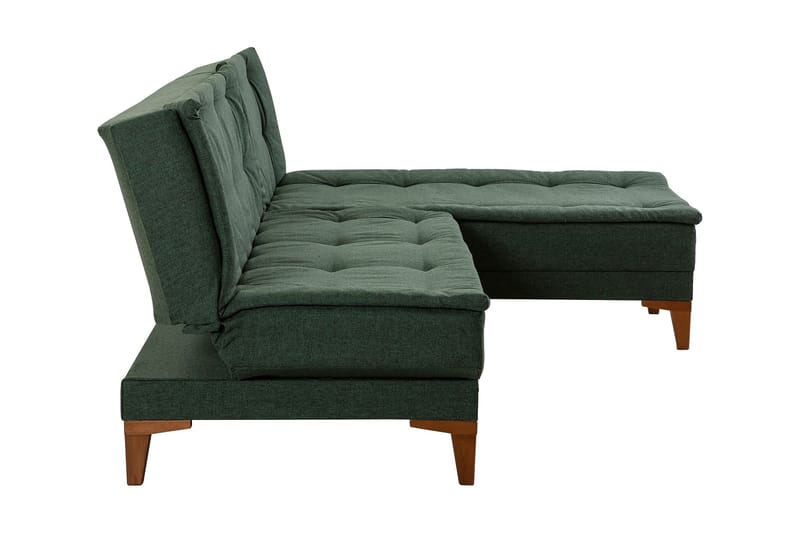 Hunterville Bäddsoffa m. Divan 4-sits 107x205 - Grön - Möbler - Vardagsrum - Bäddsoffor
