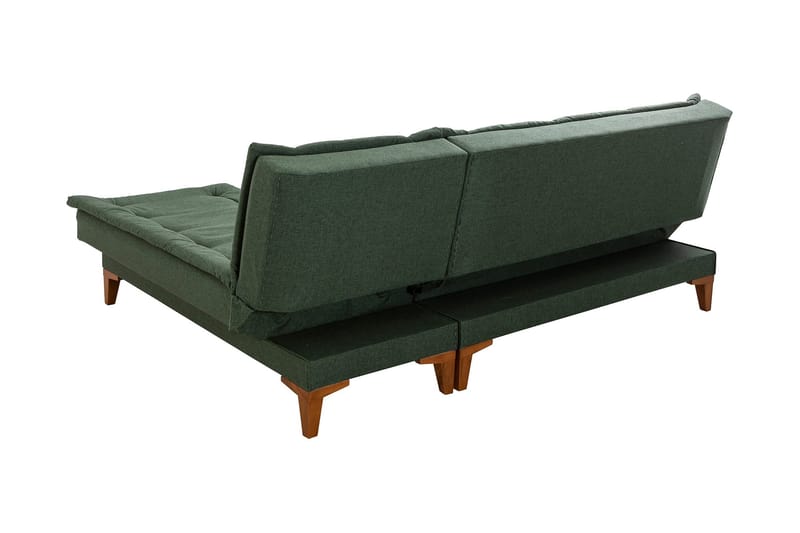 Hunterville Bäddsoffa m. Divan 4-sits 107x205 - Grön - Möbler - Vardagsrum - Bäddsoffor