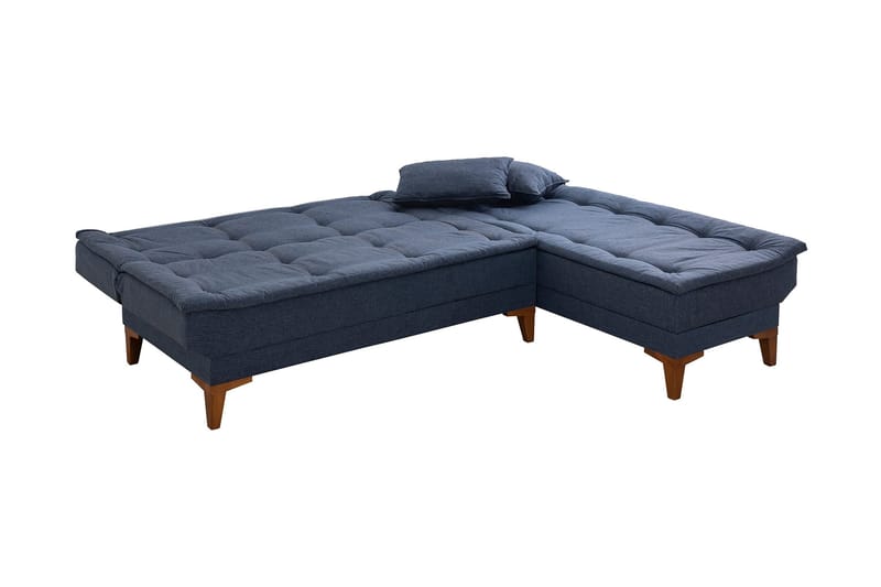 Hunterville Bäddsoffa m. Divan 4-sits 107x205 - Mörkblå - Möbler - Vardagsrum - Bäddsoffor