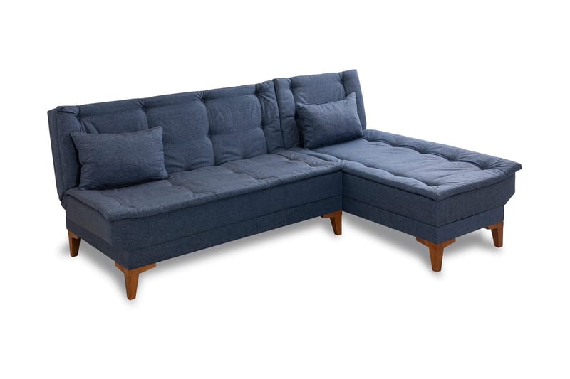 Hunterville Bäddsoffa m. Divan 4-sits 107x205 - Mörkblå - Möbler - Vardagsrum - Bäddsoffor