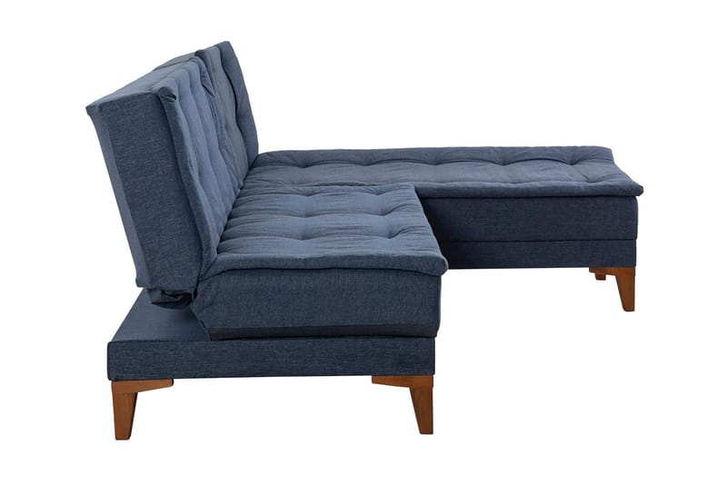 Hunterville Bäddsoffa m. Divan 4-sits 107x205 - Mörkblå - Möbler - Vardagsrum - Bäddsoffor