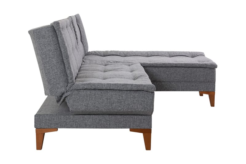 Hunterville Bäddsoffa m. Divan 4-sits 107x205 - Mörkgrå - Möbler - Vardagsrum - Bäddsoffor