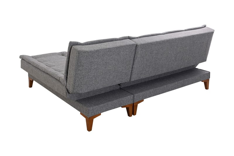 Hunterville Bäddsoffa m. Divan 4-sits 107x205 - Mörkgrå - Möbler - Vardagsrum - Bäddsoffor