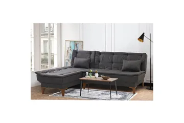 Hunterville Bäddsoffa m. Divan 4-sits - Antracit - Möbler - Vardagsrum - Bäddsoffor