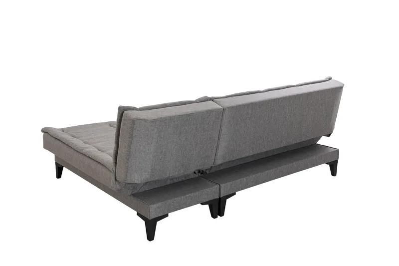 Hunterville Bäddsoffa m. Divan 4-sits - Grå - Möbler - Vardagsrum - Bäddsoffor