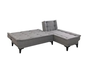Hunterville Bäddsoffa m. Divan 4-sits - Grå - Möbler - Vardagsrum - Bäddsoffor