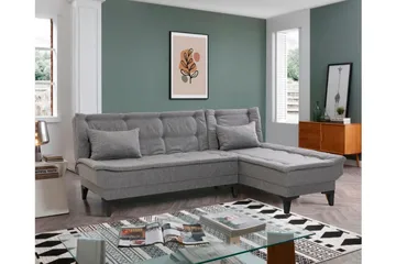Hunterville Bäddsoffa m. Divan 4-sits - Grå - Möbler - Vardagsrum - Bäddsoffor