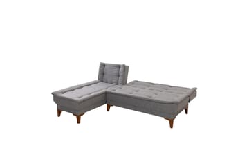 Hunterville Bäddsoffa m. Divan 4-sits - Grå - Möbler - Vardagsrum - Bäddsoffor