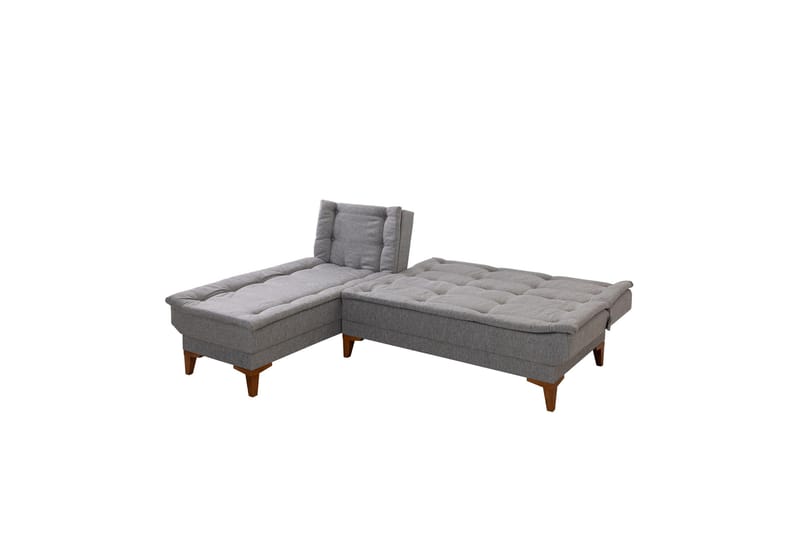 Hunterville Bäddsoffa m. Divan 4-sits - Grå - Möbler - Vardagsrum - Bäddsoffor