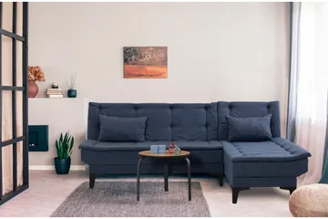 Hunterville Bäddsoffa m. Divan 4-sits - Marinblå - Möbler - Vardagsrum - Bäddsoffor