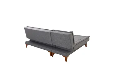 Hunterville Bäddsoffa m. Divan 4-sits - Mörkgrå - Möbler - Vardagsrum - Bäddsoffor