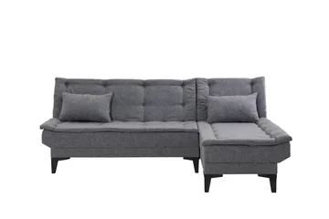 Hunterville Bäddsoffa m. Divan 4-sits - Mörkgrå - Möbler - Vardagsrum - Bäddsoffor