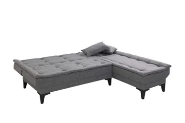 Hunterville Bäddsoffa m. Divan 4-sits - Mörkgrå - Möbler - Vardagsrum - Bäddsoffor