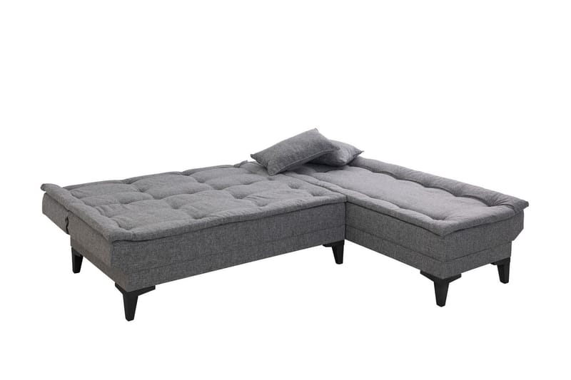 Hunterville Bäddsoffa m. Divan 4-sits - Mörkgrå - Möbler - Vardagsrum - Bäddsoffor
