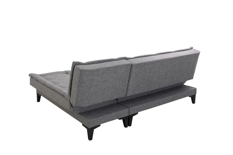 Hunterville Bäddsoffa m. Divan 4-sits - Mörkgrå - Möbler - Vardagsrum - Bäddsoffor