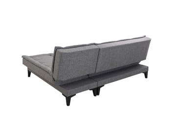 Hunterville Höger L-formad 4 sits Längsbäddad Bäddsoffa 107x225 cm i Tyg - Grå - Möbler - Vardagsrum - Bäddsoffor