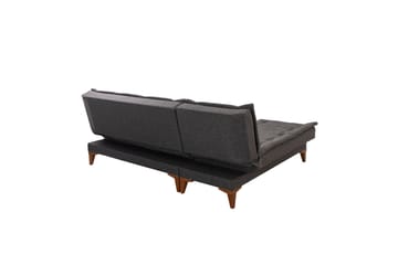 Hunterville Vänster L-formad Längsbäddad Bäddsoffa 107x225 cm i Tyg - Antracit - Möbler - Vardagsrum - Bäddsoffor