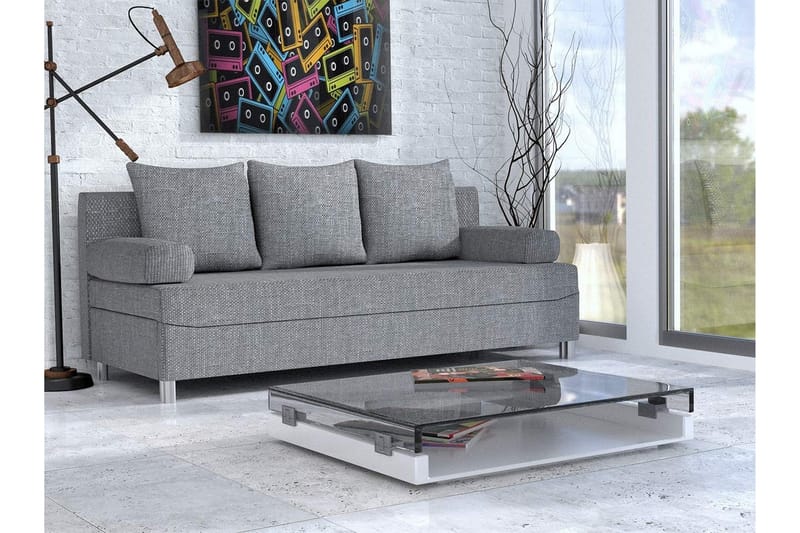 HUVEHULTÖ Bäddsoffa 192x80x80 cm - Grå - Möbler - Vardagsrum - Bäddsoffor