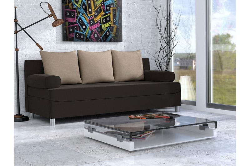 HUVEHULTÖ Bäddsoffa 192x80x80 cm - Svart - Möbler - Vardagsrum - Bäddsoffor