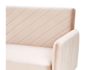 Induja 3-sits Bäddsoffa - Sammet/Beige - Möbler - Vardagsrum - Bäddsoffor