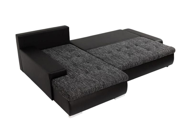 Irja Bäddsoffa med Divan 3-sits i Plysch - Grå - Möbler - Vardagsrum - Bäddsoffor
