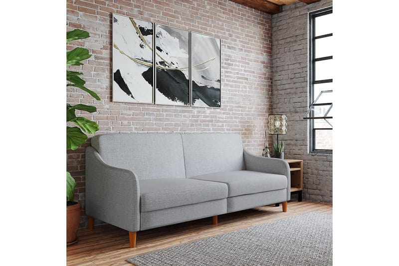 Jasper 2-sits Bäddsoffa Ljusgrå - Dorel Home - Möbler - Vardagsrum - Bäddsoffor