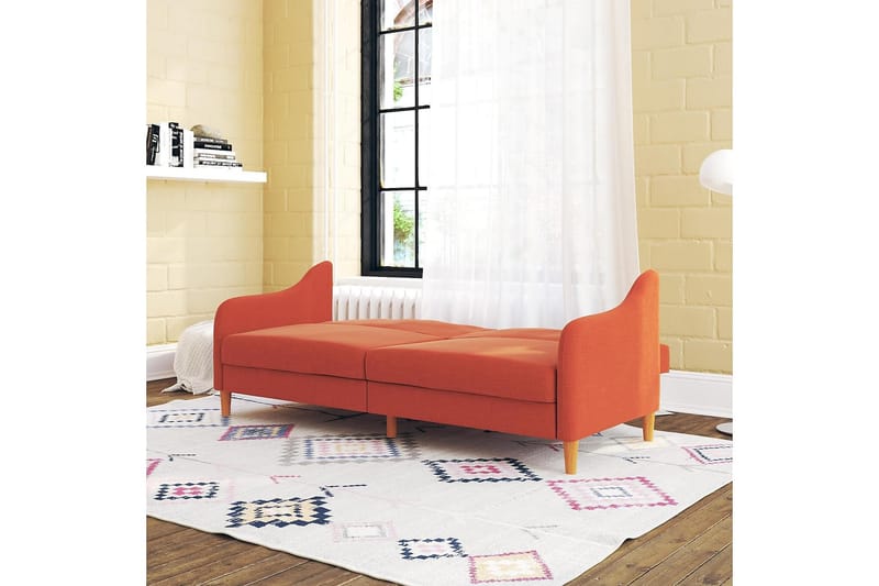 JASPER 2-sits Bäddsoffa Orange - Dorel Home - Möbler - Vardagsrum - Bäddsoffor