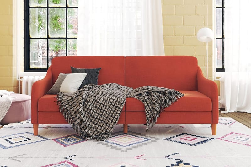 JASPER 2-sits Bäddsoffa Orange - Dorel Home - Möbler - Vardagsrum - Bäddsoffor