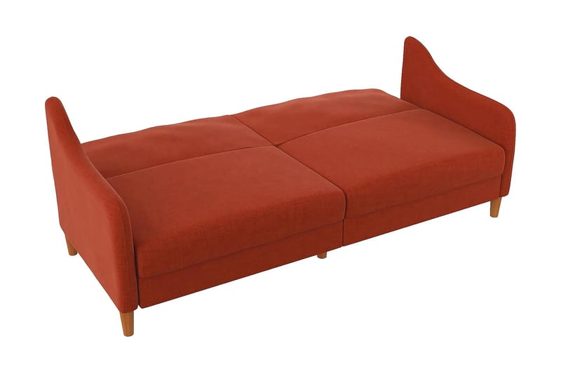 JASPER 2-sits Bäddsoffa Orange - Dorel Home - Möbler - Vardagsrum - Bäddsoffor