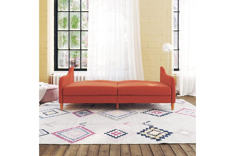 JASPER 2-sits Bäddsoffa Orange - Dorel Home - Möbler - Vardagsrum - Bäddsoffor