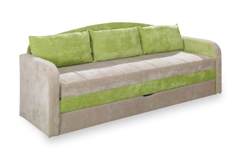 JELLON Bäddsoffa 208x76x86 cm - Beige/Grön - Möbler - Vardagsrum - Bäddsoffor