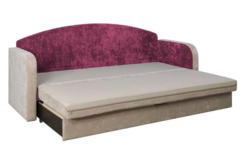 JELLON Bäddsoffa 208x76x86 cm - Rosa - Möbler - Vardagsrum - Bäddsoffor