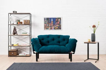 Jenica Bäddsoffa 2-sits - Blågrön - Möbler - Vardagsrum - Bäddsoffor