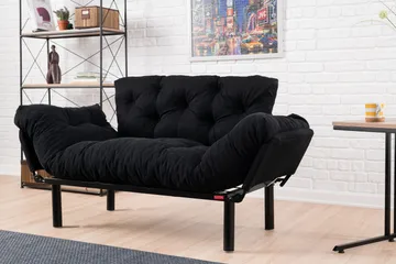 Jenica Bäddsoffa 2-sits - Svart - Möbler - Vardagsrum - Bäddsoffor