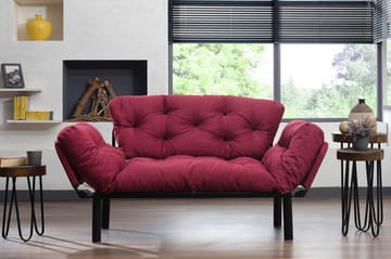 Jenica Bäddsoffa 2-sits - Vinröd - Möbler - Vardagsrum - Bäddsoffor