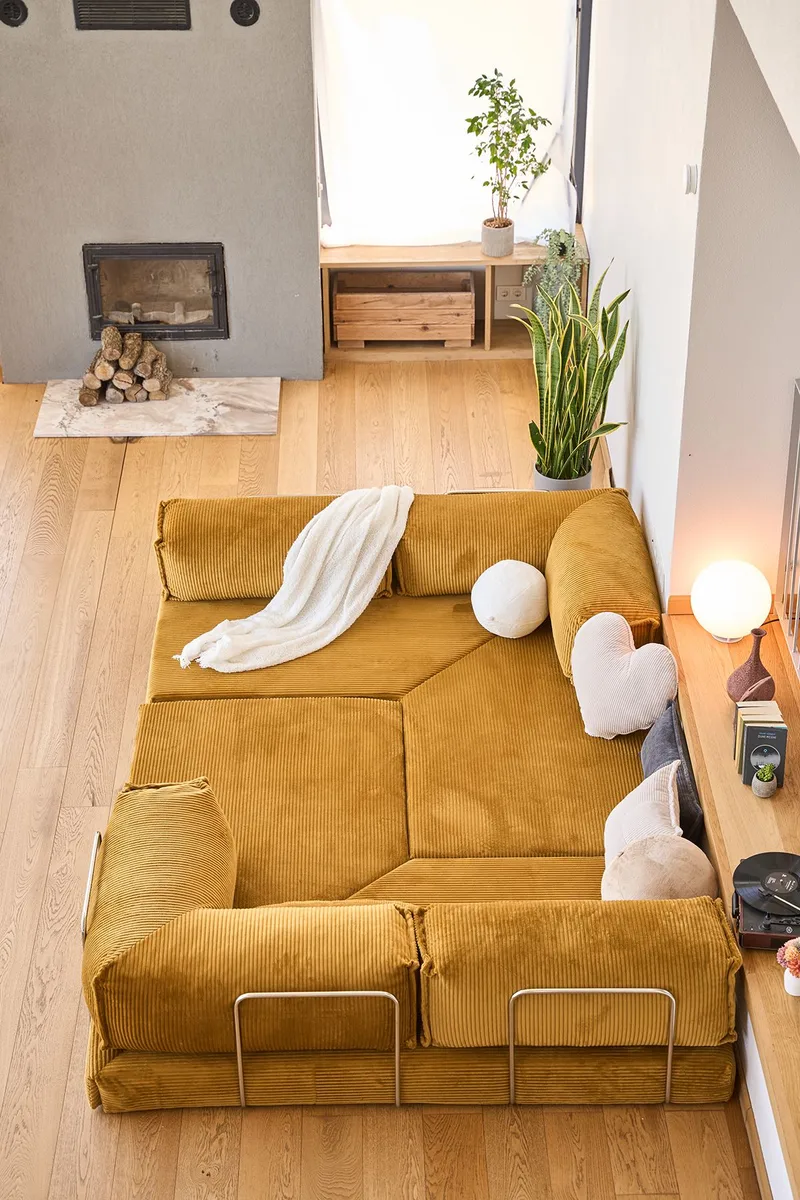 Jenor 4-sits Hörnbäddsoffa - Möbler - Vardagsrum - Bäddsoffor - Hörnbäddsoffa