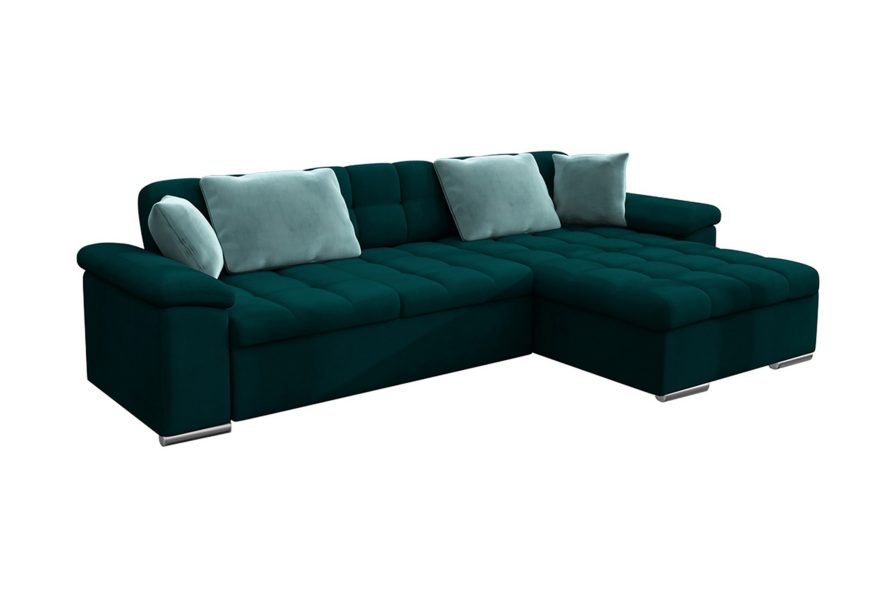 jinimu 4-sits bäddsoffa - grön